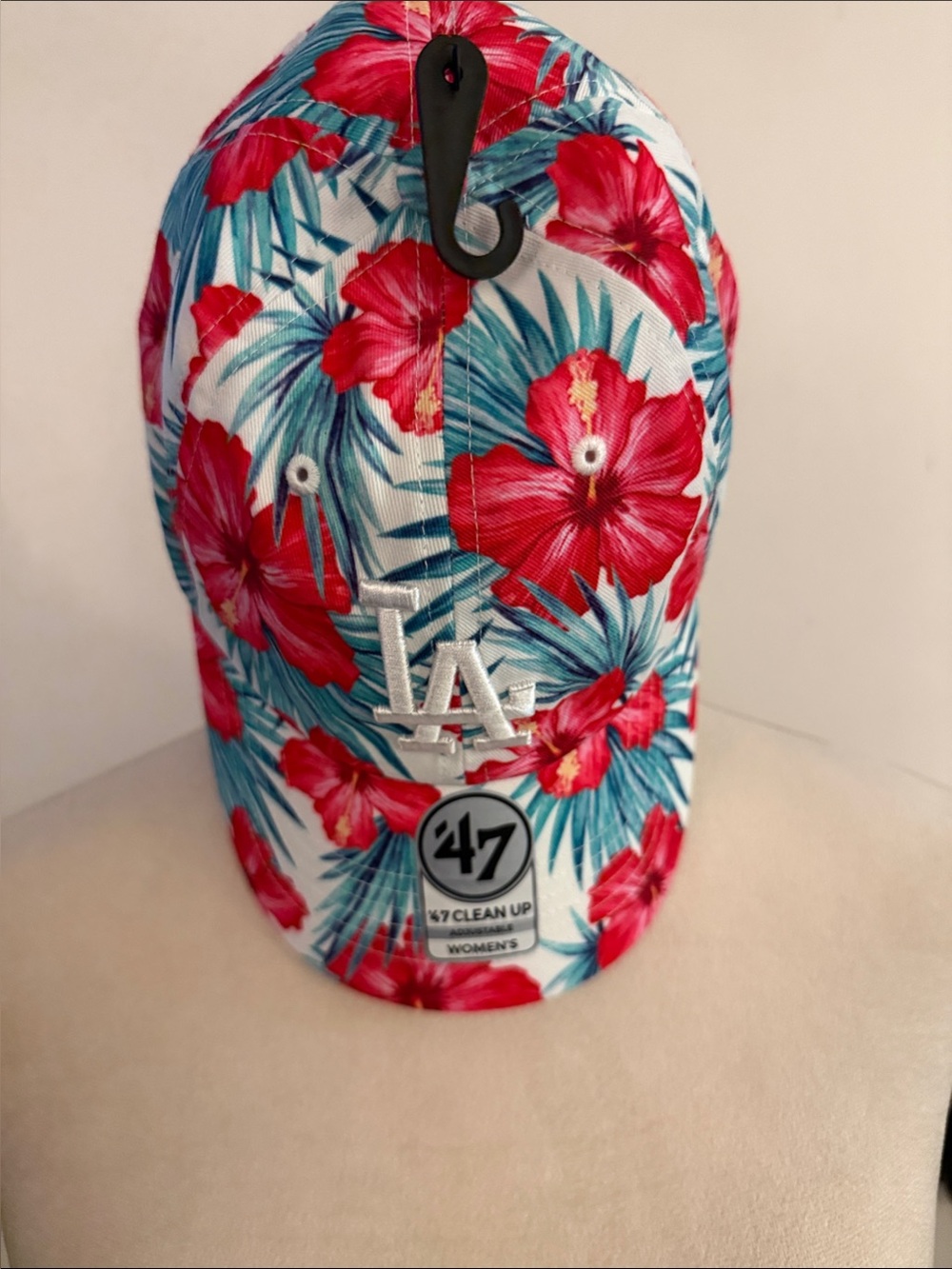 '47 LA Dodgers Floral Baseball Cap - Red & Teal
